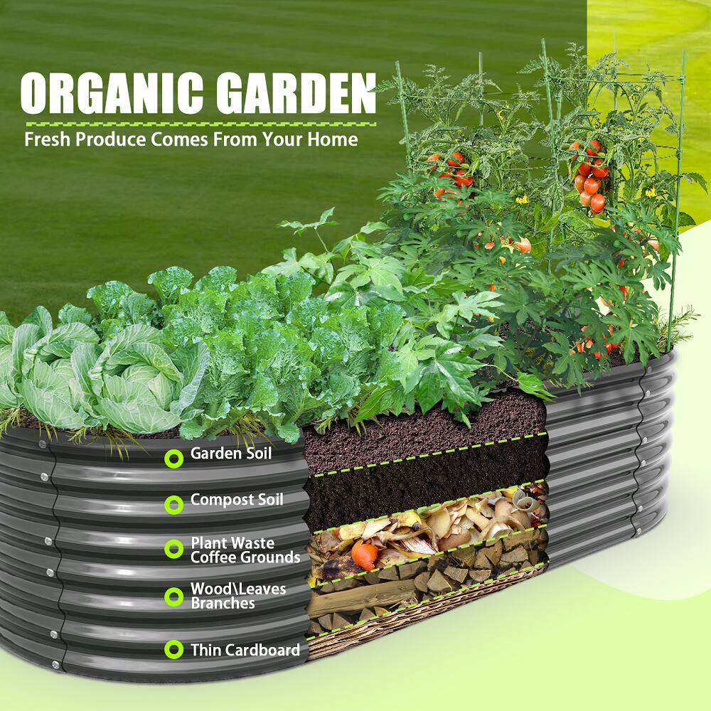 ORGANIC GARDEN  
Fresh Produce Comes From Your Home  

- Garden Soil  
- Compost Soil  
- Plant Waste Coffee Grounds  
- Wood/Leaves Branches  
- Thin Cardboard