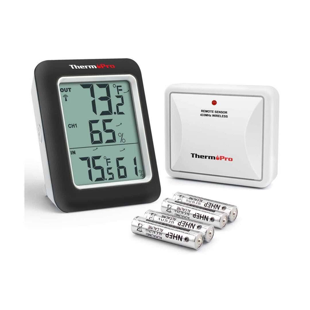 ThermPro OUT 73.2°F 65% CH1 75.5°F 61% IN
REMOTE SENSOR 433MHz WIRELESS
ThermPro
ALCALINE 3Ni NHEP ALKALINE ALCALINA VEINDI ALCALINE ALCALINE NHEP ALKALINE NHEP