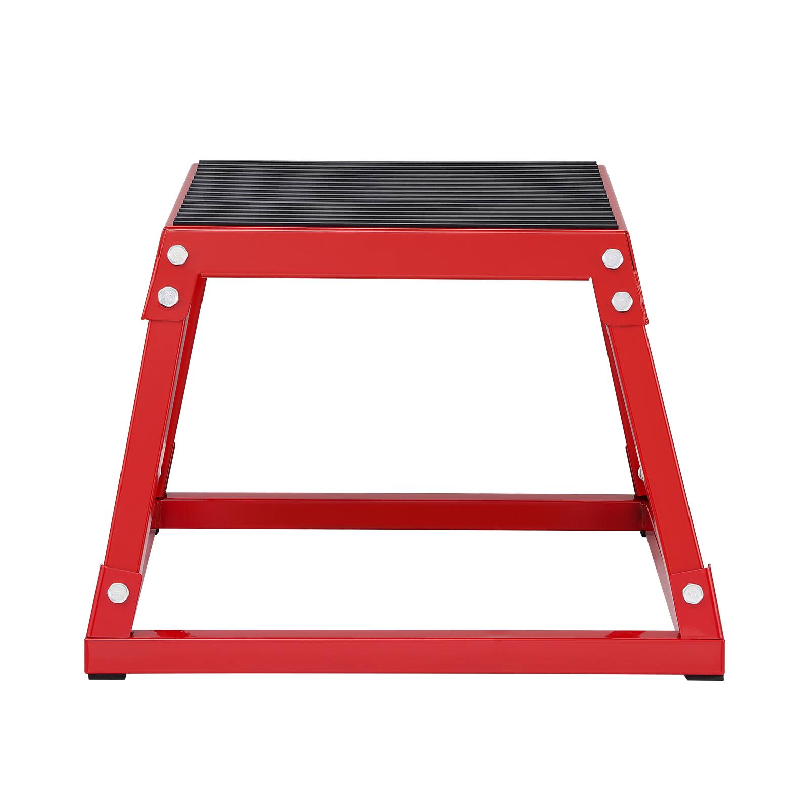 Alt View 5. VEVOR - Plyometric Jump Box, 12 Inch Plyo Box, Steel Plyometric Platform and Jumping Agility Box, Anti-Slip Fitness Step Up Box - Red.
