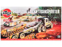 Level 2 Model Kit Scammel Tank Transporter 1/76 Plastic Model Kit by Airfix - Multi