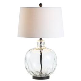 Jonathan Y - Rae 26.5" Glass/Metal LED Table Lamp - Clear/Black