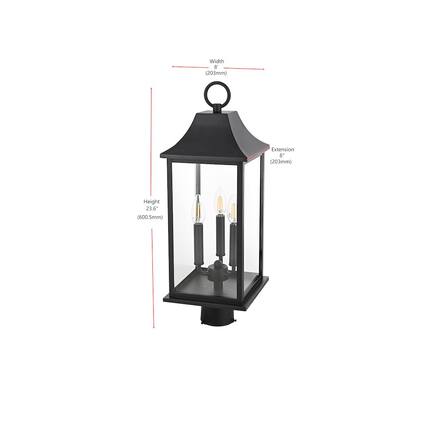 Width 8" (203mm)
Extension 8" (203mm)
Height 23.6" (600.5mm)
