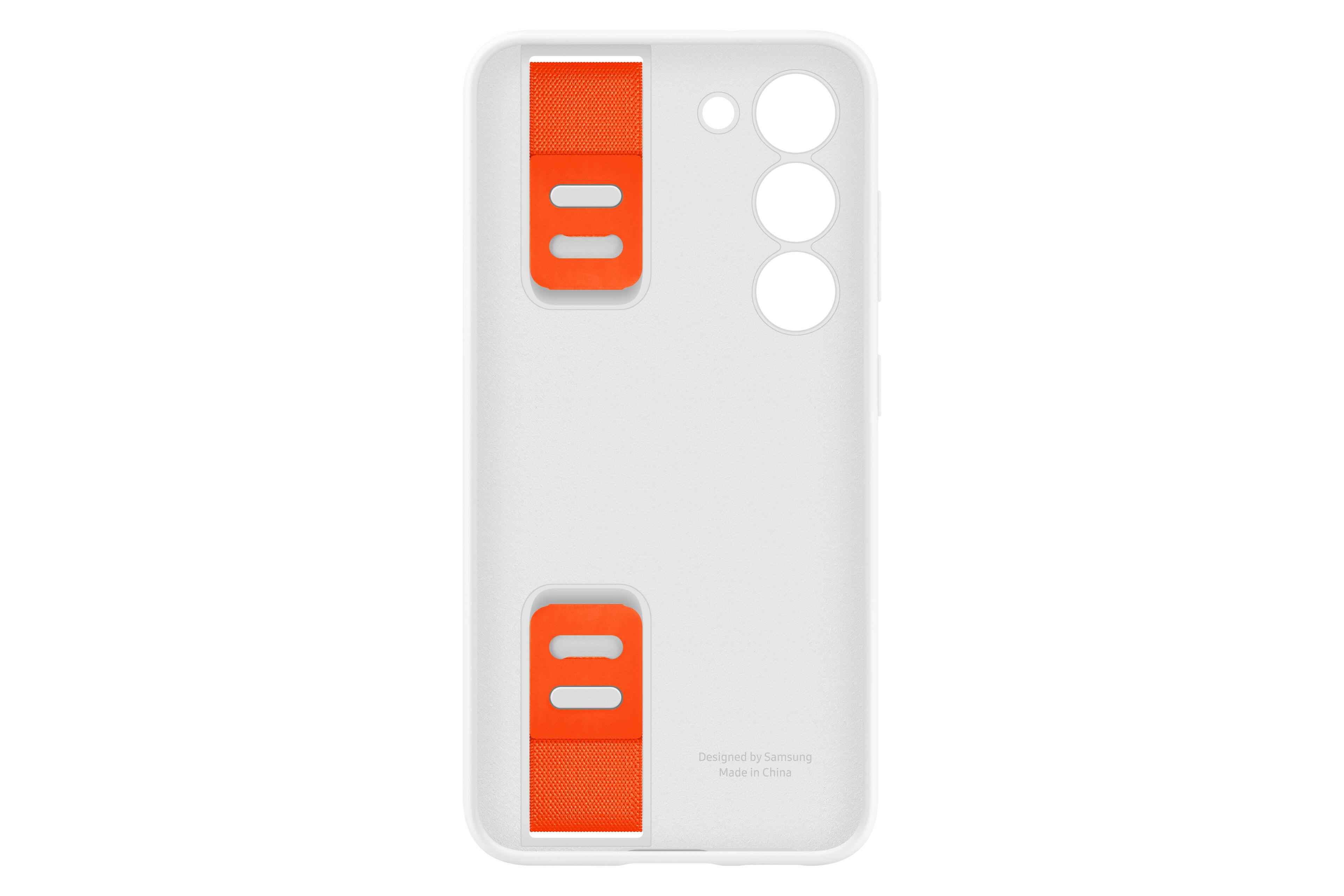 Alt View 15. Samsung - Galaxy S23 Silicone Grip Case - White.