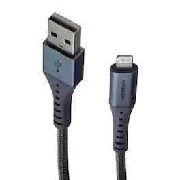 Ventev - 10-Foot High-Speed USB-A to Lightning Cable - Alloy - Gray