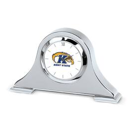 Jardine - Kent State Golden Flashes Logo Napoleon Desk Clock - Silver