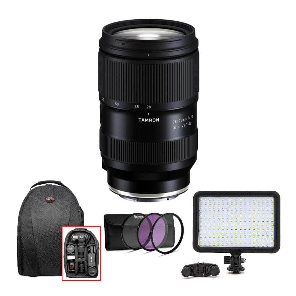 Tamron 28 75mm f/2.8 Di III VXD G2 Lens for Sony E Mount Bundle