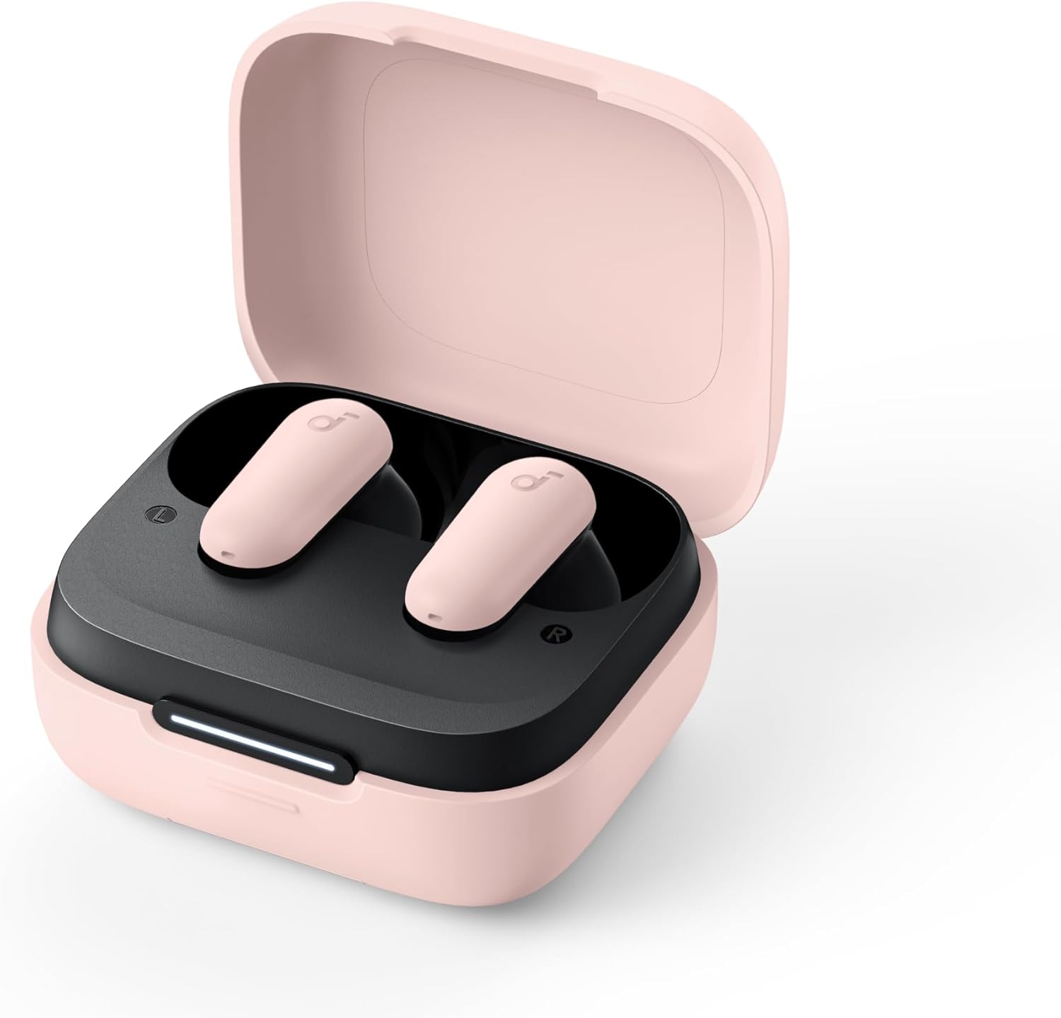 Angle. Soundcore - Soundcore - by Anker P30i True Wireless Noise Cancelling Earbuds - Pink - Pink.