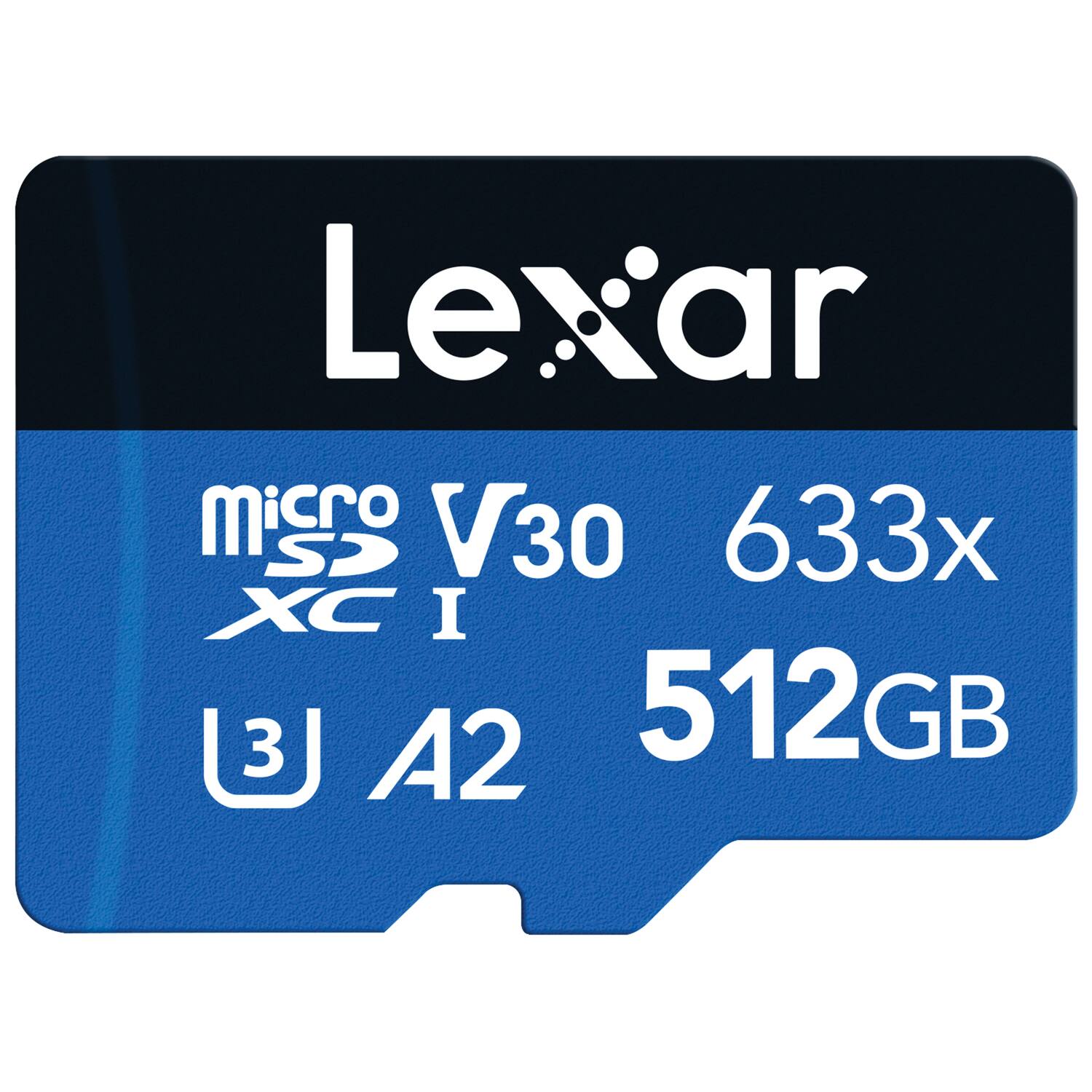 Lexar  
microSDXC I  
V30 633x  
A2  
512GB