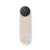 Front. Google - Nest Wi-Fi Video Doorbell - Battery Operated - Linen.