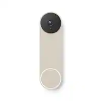 Google - Nest Wi-Fi Video Doorbell - Battery Operated - Linen - Front_Zoom
