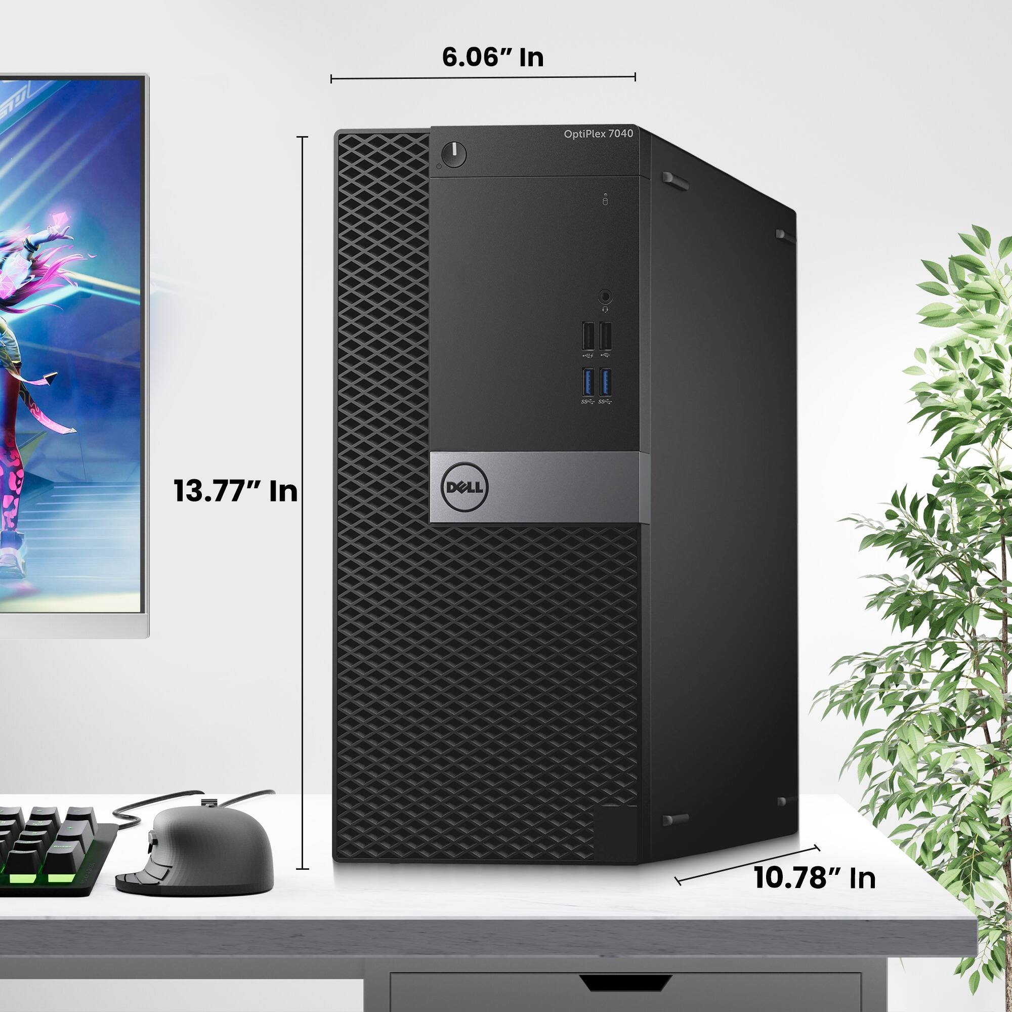 IL 6.06" In  
OptiPlex 7040  
13.77" In  
10.78" In