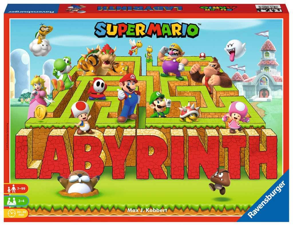 Front. Ravensburger - Super Mario Labyrinth - Family Board Game - Multicolor.