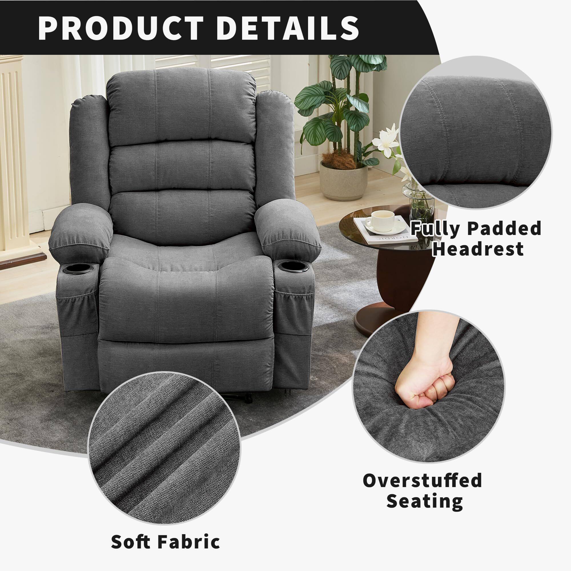 PRODUCT DETAILS

- Fully Padded Headrest
- Soft Fabric
- Overstuffed Seating