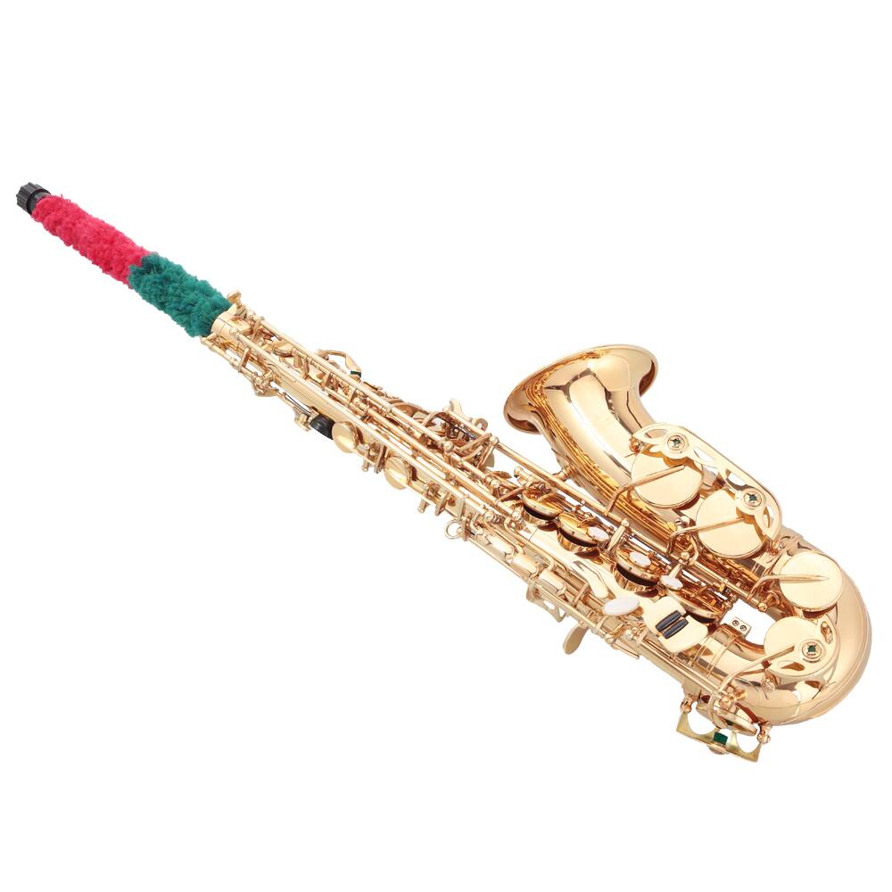 Alt View 2. Winado - Flat E Saxophone Paint Gold Cloth Box Gloves Cleaning Cloth Lubricant Cleaning Brush Neck Band Whistle.