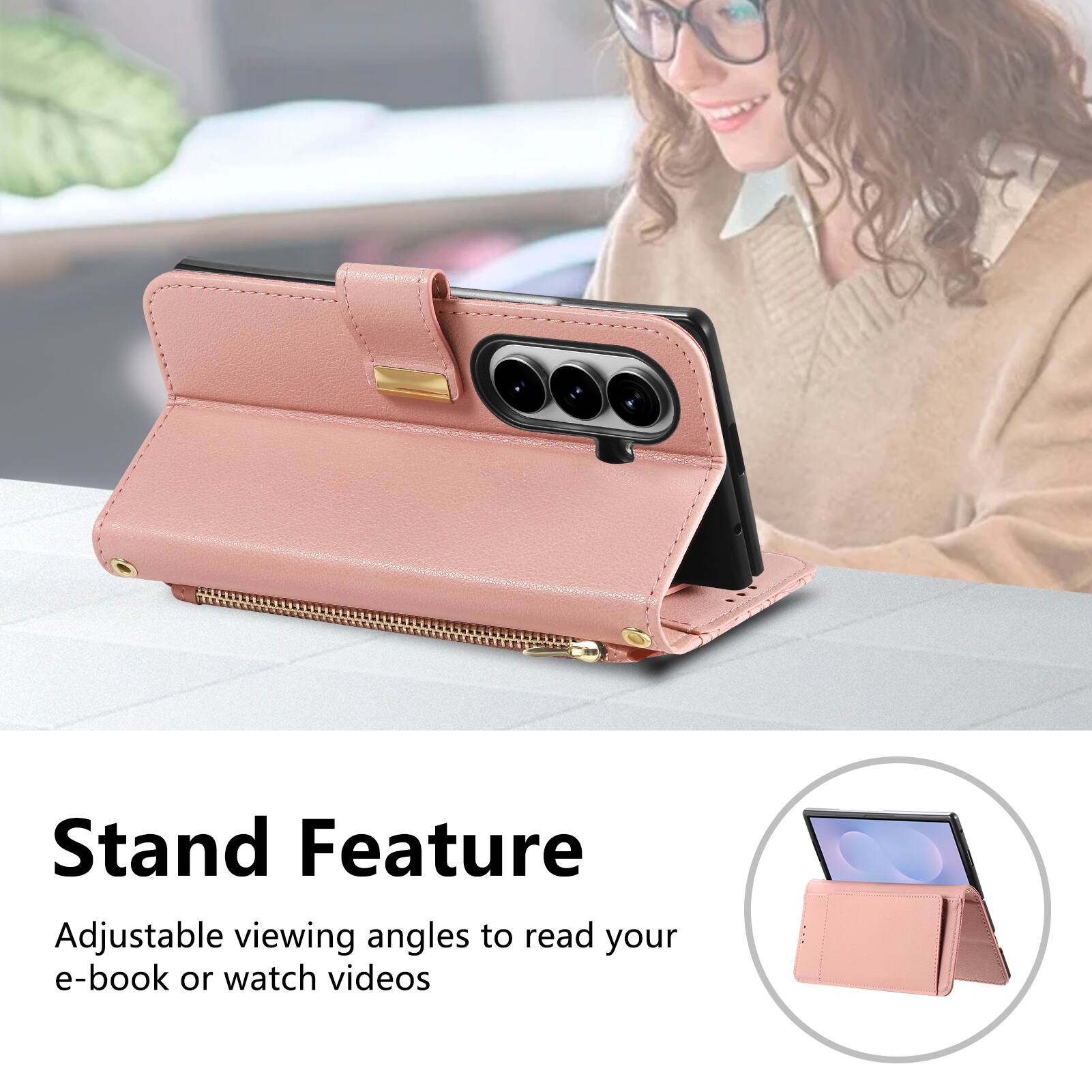 Stand Feature

Adjustable viewing angles to read your e-book or watch videos