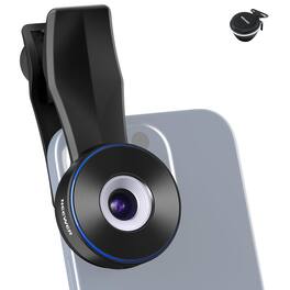 Neewer - 45X Phone Microscope Lens, 17mm, LED Light, USB-C - Black