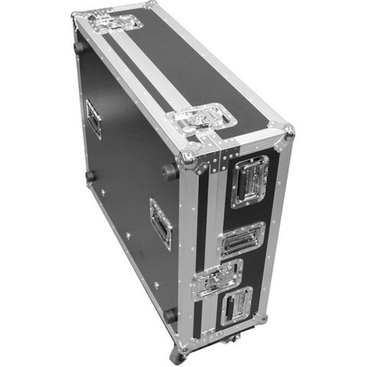 Front. Deejay LED - Deejay LED Fly Drive Case for Behringer X32 Digital Mixer with Wheels, Black.