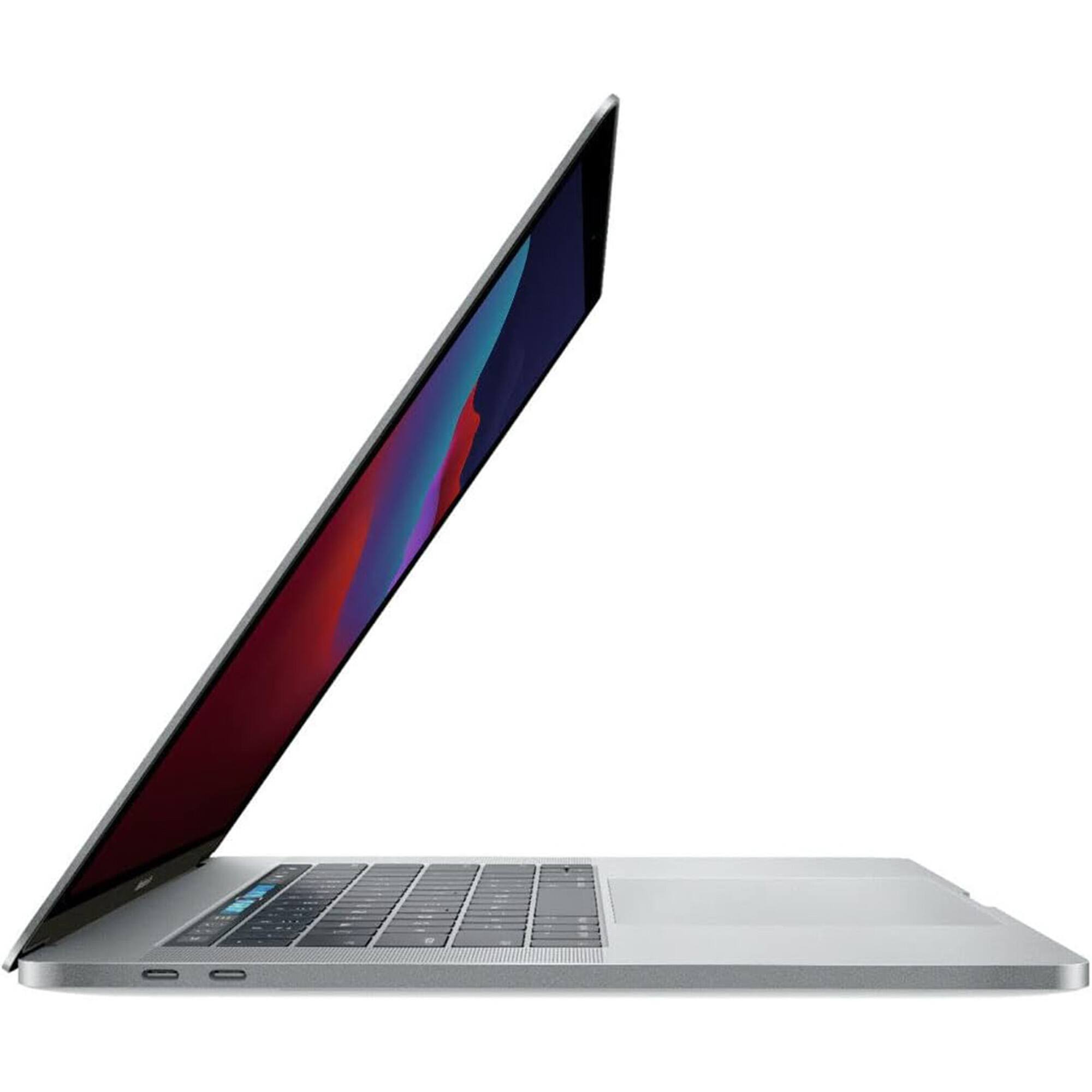 Alt View 3. Apple - MacBook Pro 15" Refurbished 2880x1800 - Intel 8th Gen Core i7 with 16GB Memory - AMD Pro 555X - 256GBSSD - Silver.