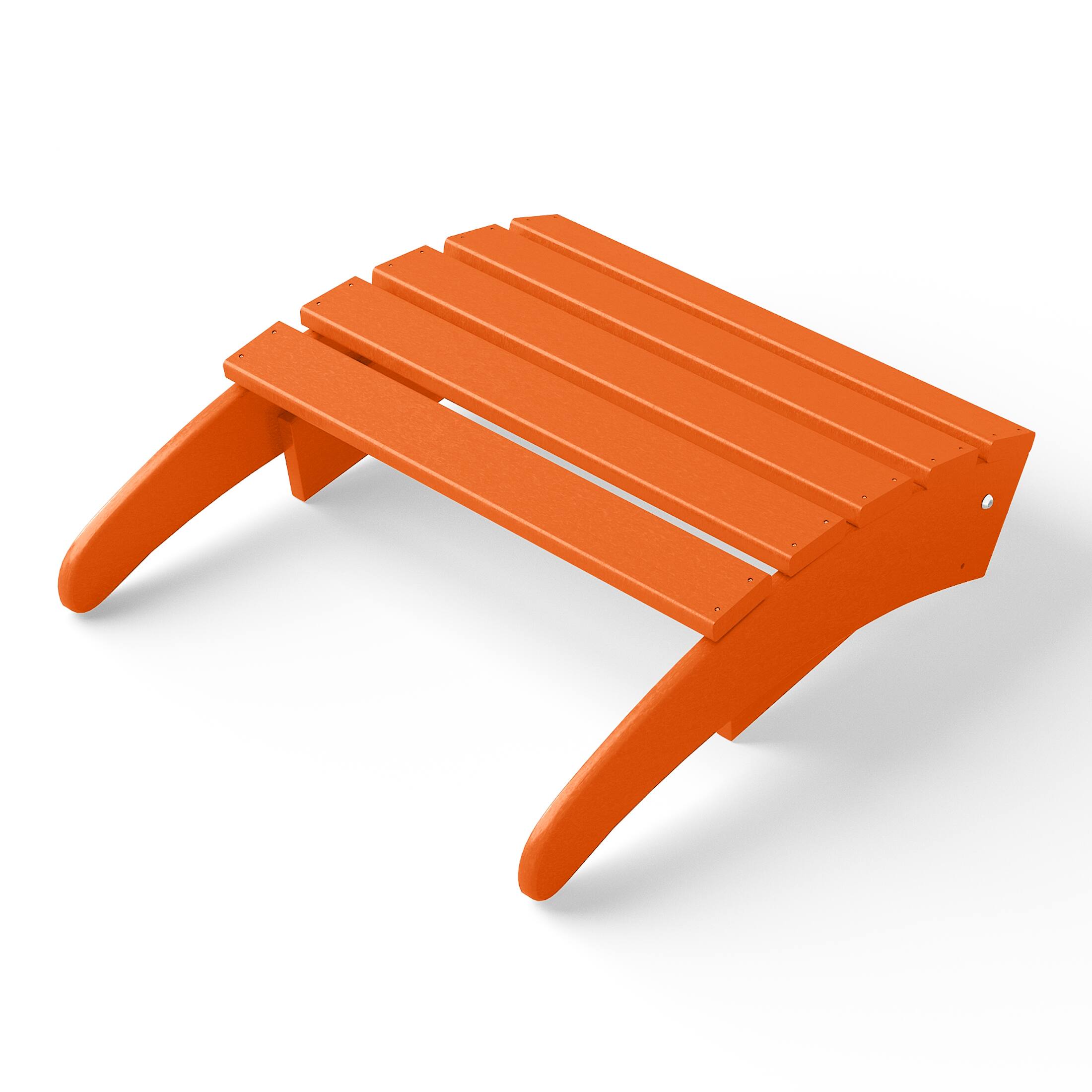 Alt View 3. WestinTrends - WestinTrends Malibu Outdoor folding ottoman for Adirondack chair - Orange.