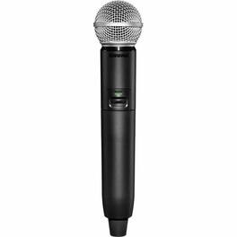 Shure - GLXD2+/SM58 Digital Wireless Dual Band Handheld Transmitter with SM58 Vocal Mic - 2.40 GHz to 5.80 GHz Operating