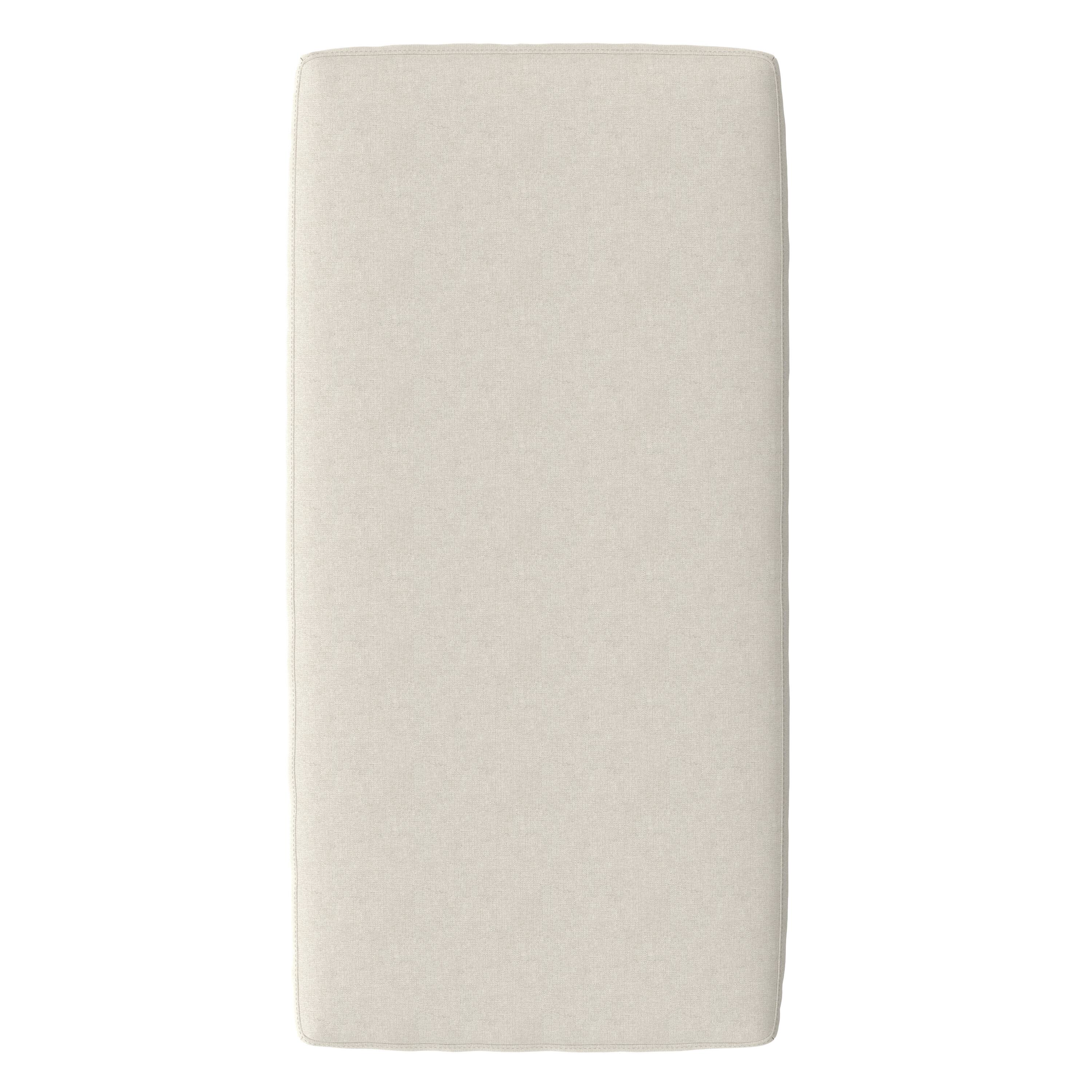 Back. Simpli Home - Ava Large Rectangular Ottoman in Tightly Woven Performance Fabric - Cream.