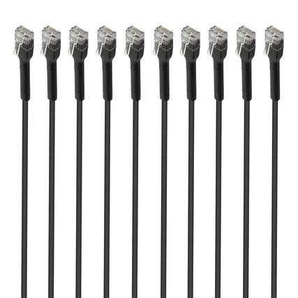Front. Intellinet - CAT-6 U/UTP FlexiBoot Slim Network Patch Cable 10 Pack 5 ft.