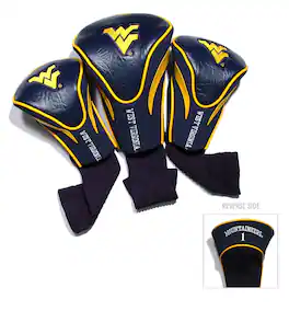 Team Golf - West Virginia Mountaineers 3-Pack Contour Headcover Set - Multicolor