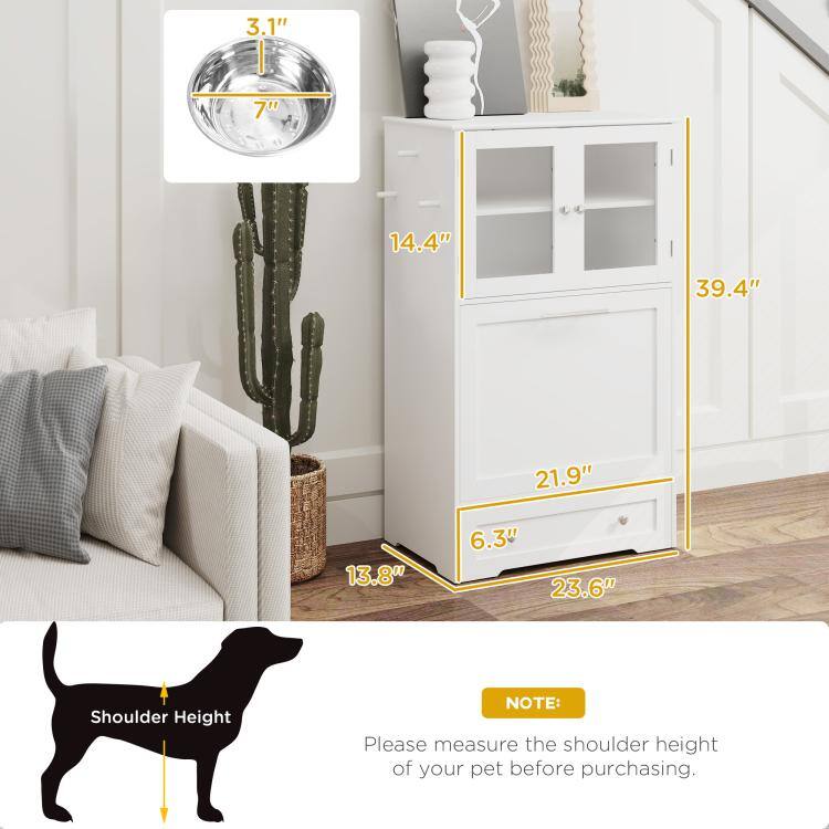 3.1"  
7"  
14.4"  
39.4"  
21.9"  
6.3"  
23.6"  

Shoulder Height  

NOTE: Please measure the shoulder height of your pet before purchasing.