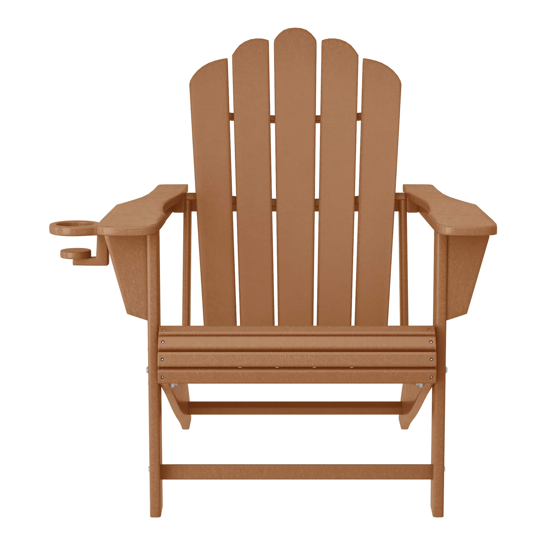 WestinTrends - Highland Outdoor Patio HDPE Adirondack Chair With Cup Holder - Teak price history on PriceWatchPro