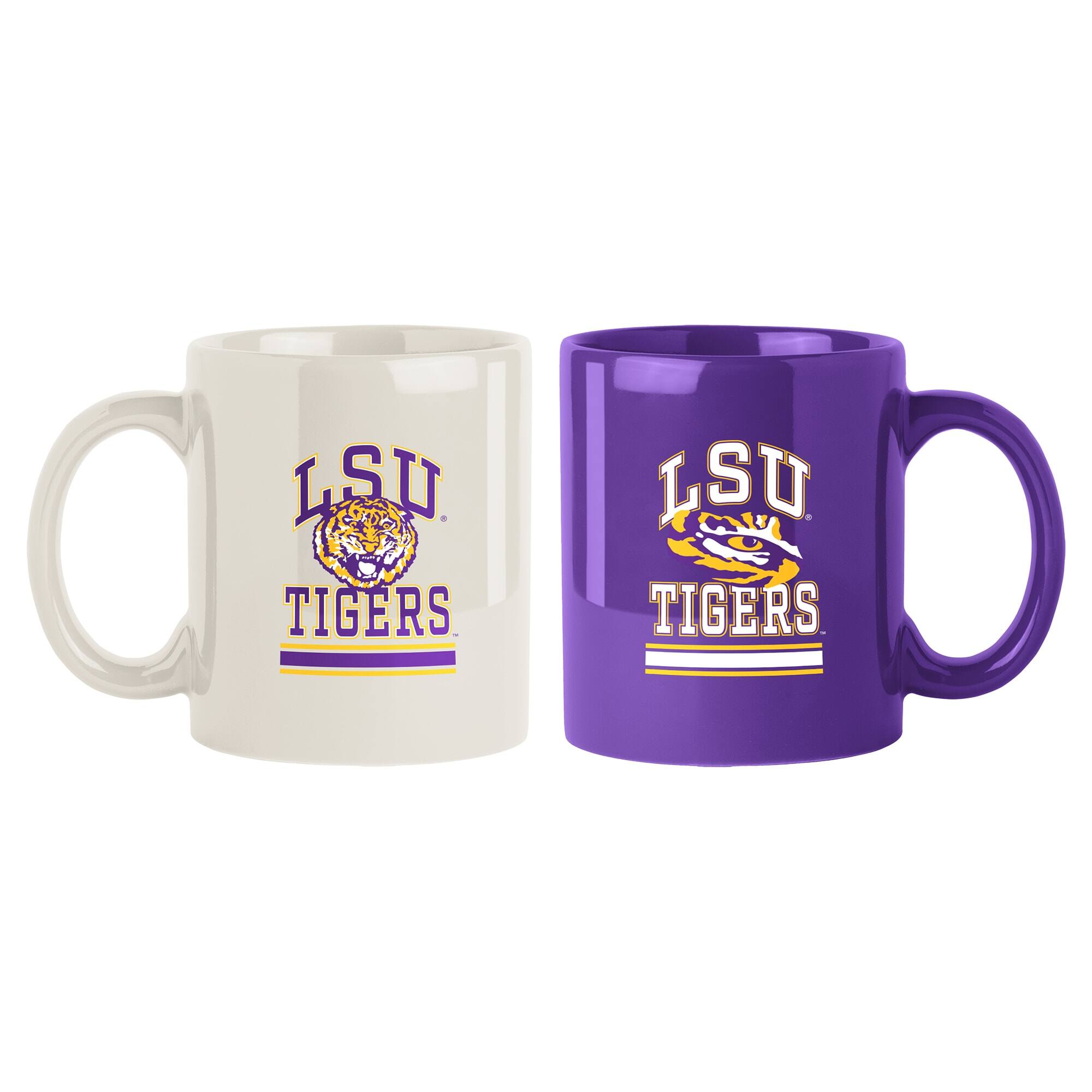 Logo Brands - LSU Tigers 15oz. Current & Throwback Mug Set - Multicolor price history on PriceWatchPro