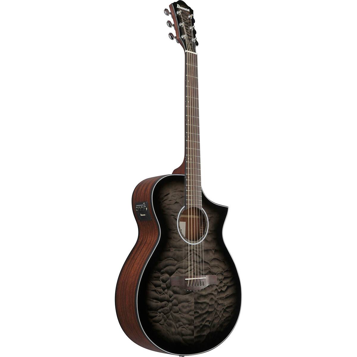 Alt View 2. Ibanez - Ibanez AEWC Series AEWC16QA Acoustic Electric Guitar.