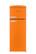 Front. Unique Appliances - Classic Retro 7.5cu.ft Compact Top Freezer Refrigerator - Creamscicle Orange.