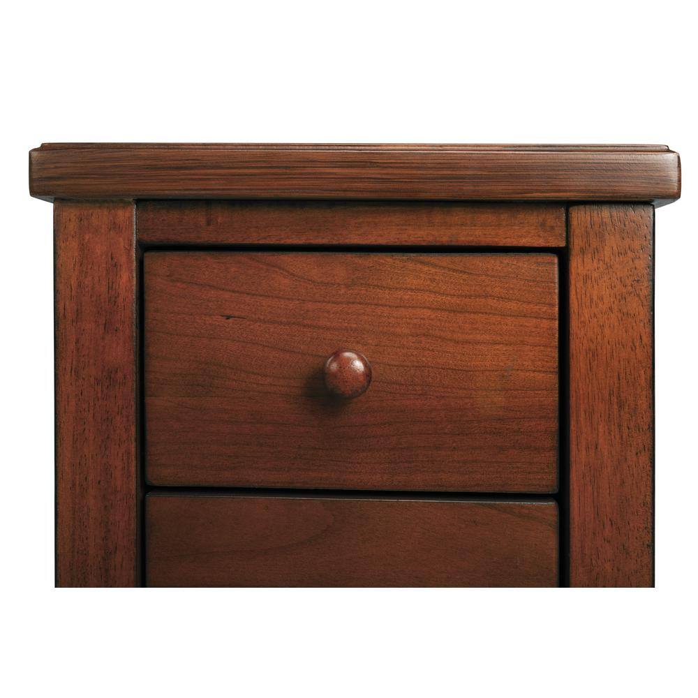 Alt View 2. Butler Specialty - Kelton 4 Drawer Side Table - Medium Brown.