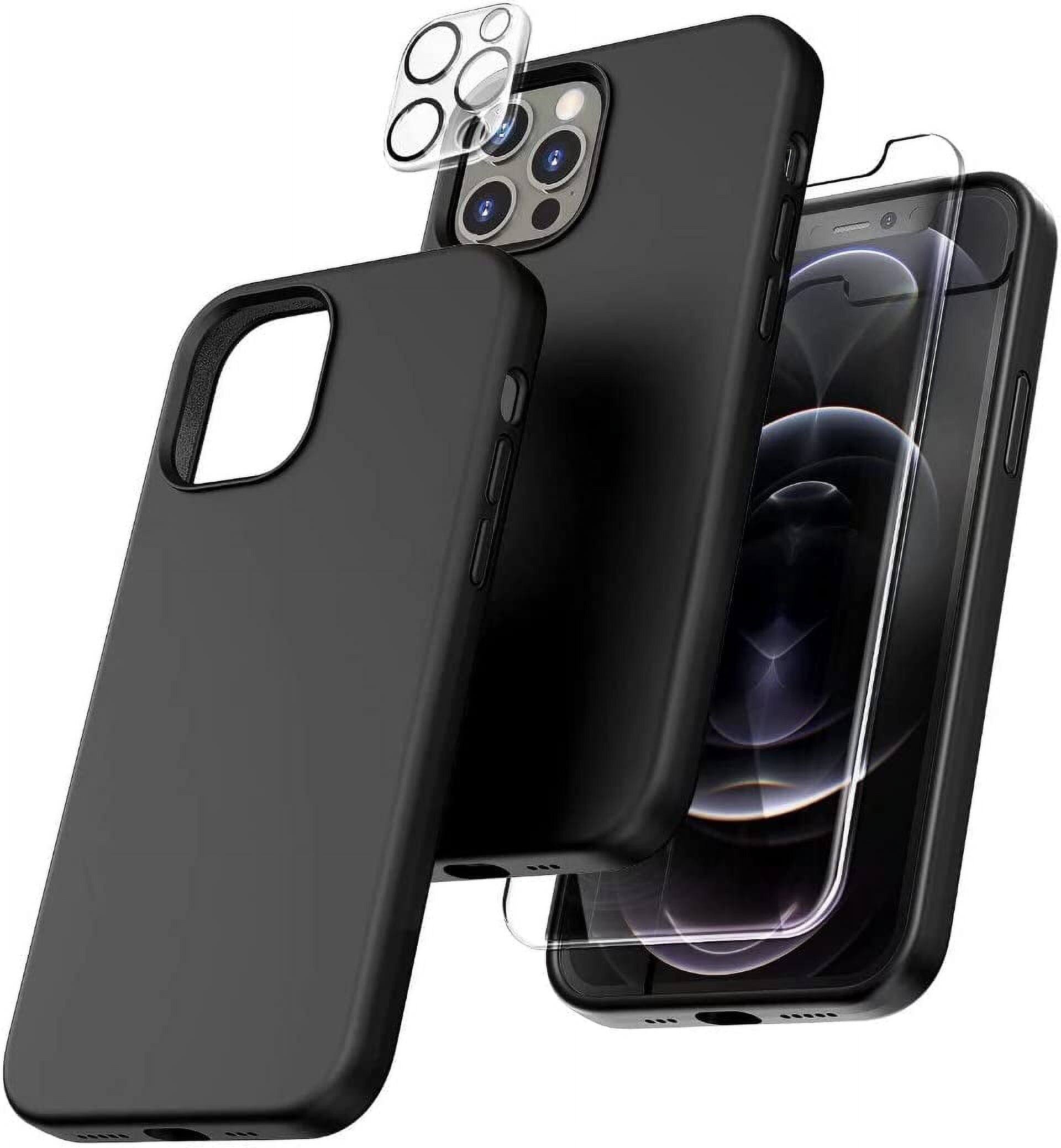 Front. Entronix - Entronix iPhone 11 Pro Max Bundle - Liquid Silicone Case with Screen & Camera Protectors - Black.