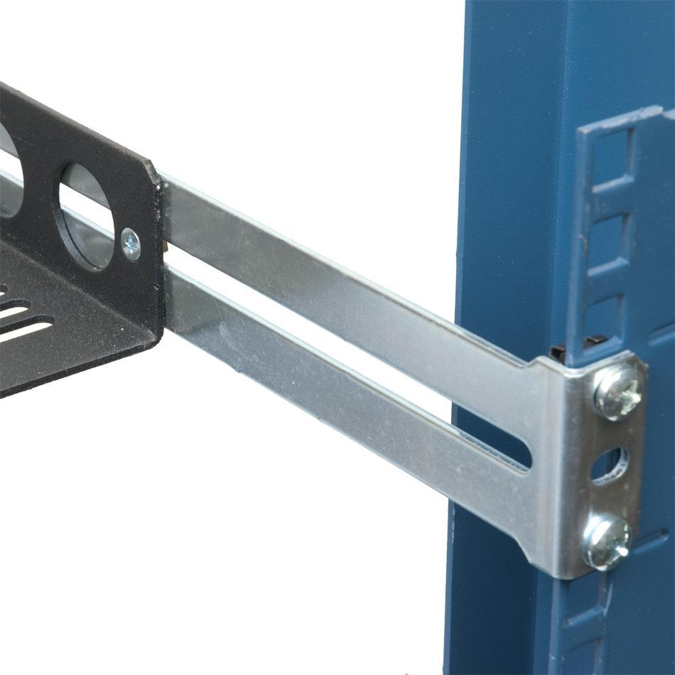 Alt View 5. RackSolutions - RackSolutions 1U 108 Fixed Shelf 24in Depth - Black.