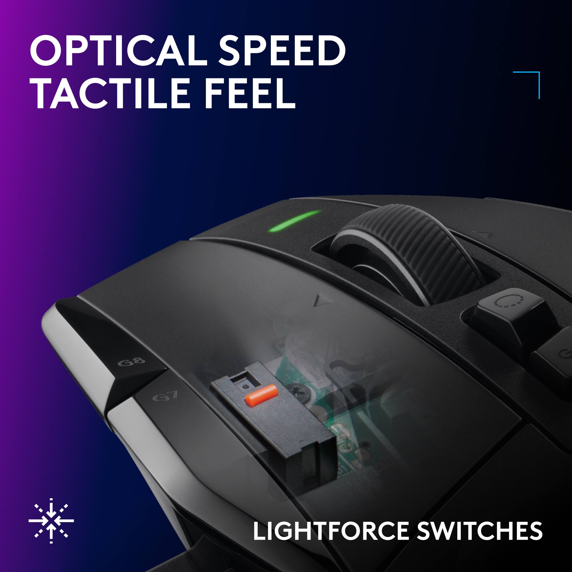 OPTICAL SPEED TACTILE FEEL

G8 G7

LIGHTFORCE SWITCHES