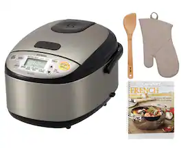 Zojirushi - Micom Rice Cooker and Warmer (3-Cup) with Cookbook and Accessories - Black