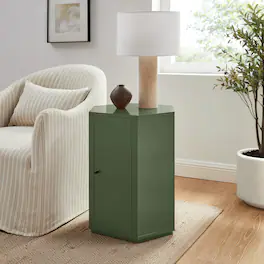 Kade Faceted Semi-Gloss Side Table by Modway - Cypress