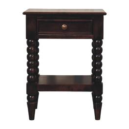 Artisan Furniture - Solid Wood Vienna 1-Drawer Nightstand - Brown