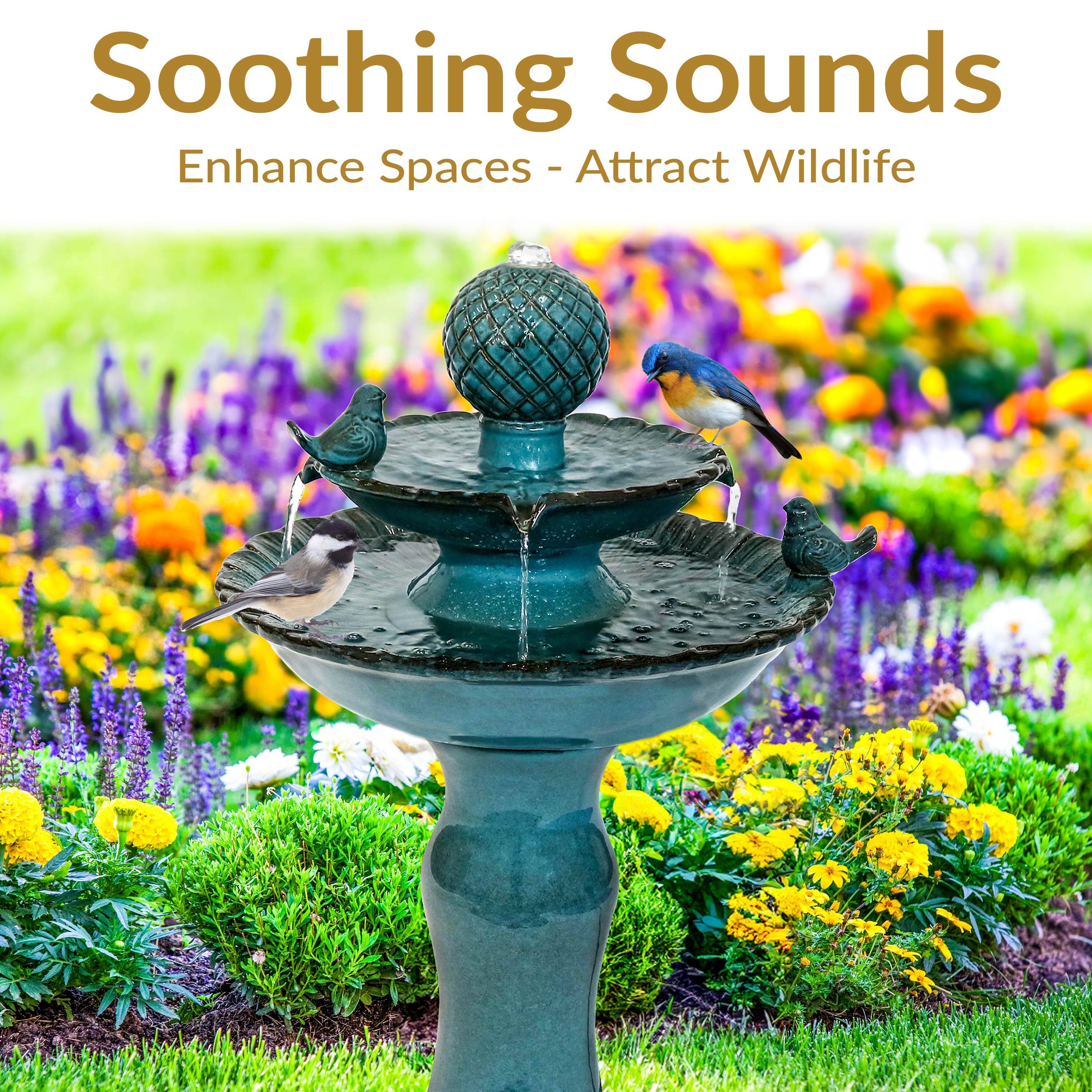 Soothing Sounds  
Enhance Spaces - Attract Wildlife