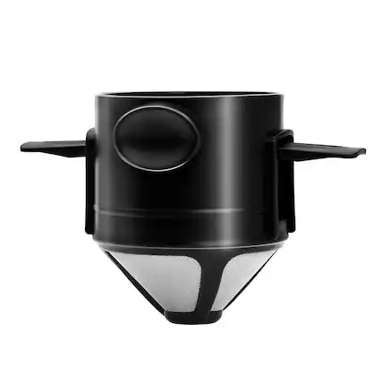 Front. Fabibe - Pour Over Coffee Dripper Reusable Stainless Steel Filters Easy To Clean Camping Filter Portable Collapsible Maker Pap... - Default.