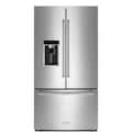 KitchenAid - 36 in. Wide 23.8 cu. ft. Counter-Depth French Door Platinum Interior Refrigerator with PrintShield Finish - Stainless Steel with PrintShieldâ„¢ Finish