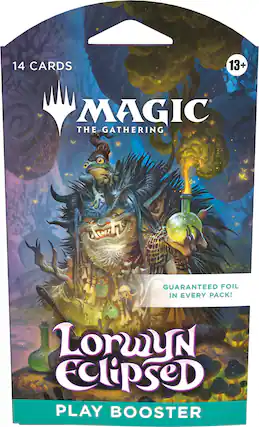 14 CARDS
13+
MAGIC THE GATHERING
GUARANTEED FOIL IN EVERY PACK!
Lorwyn Eclipse
PLAY BOOSTER