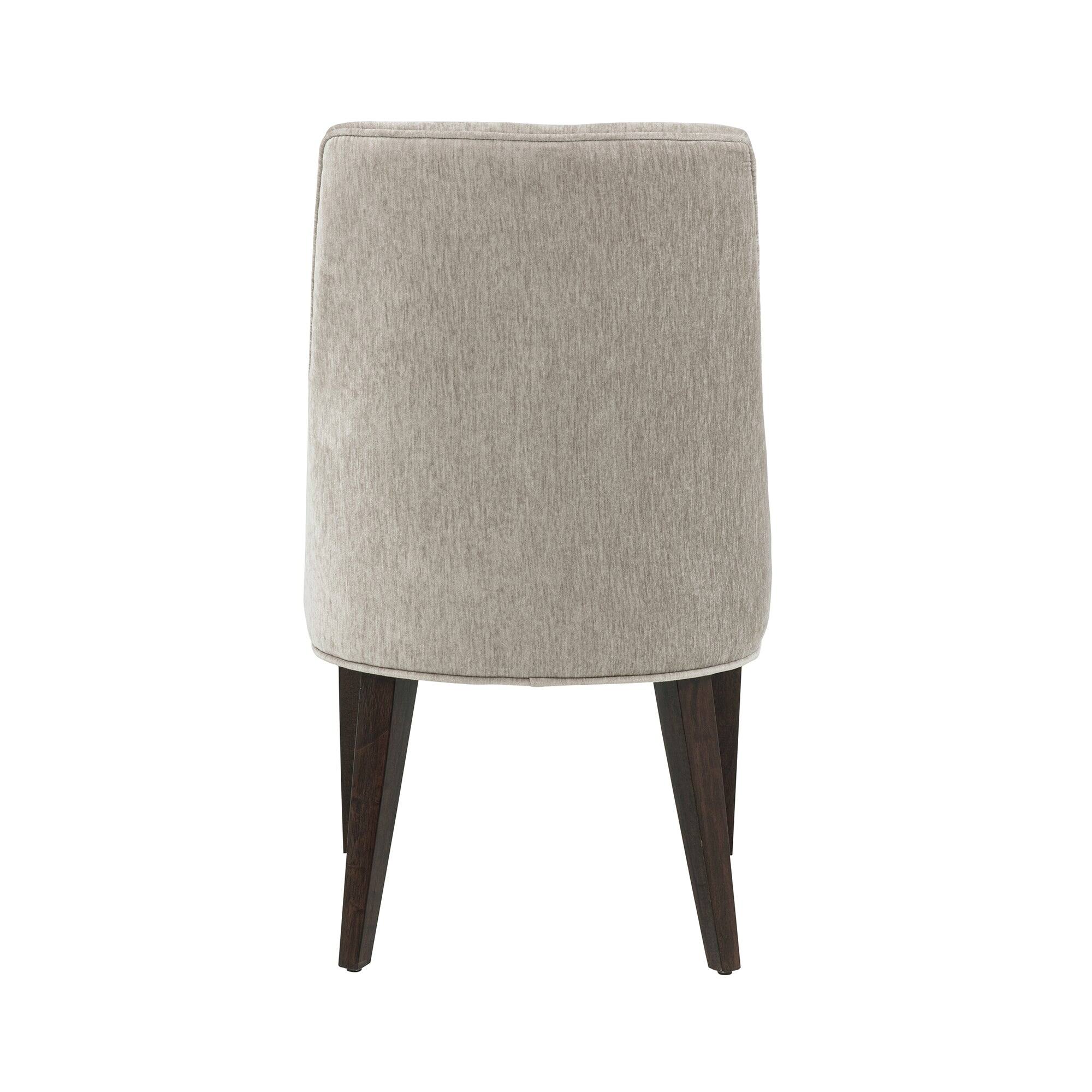 Alt View 4. Manhattan Comfort - Beever Modern Wood Chenille Dining Chair - Set of 4 - Taupe.