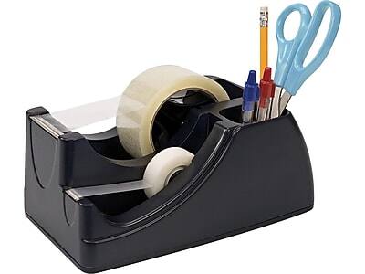 Alt View 1. Officemate - 2-in-1 Deluxe Desktop Dispenser, - Black.