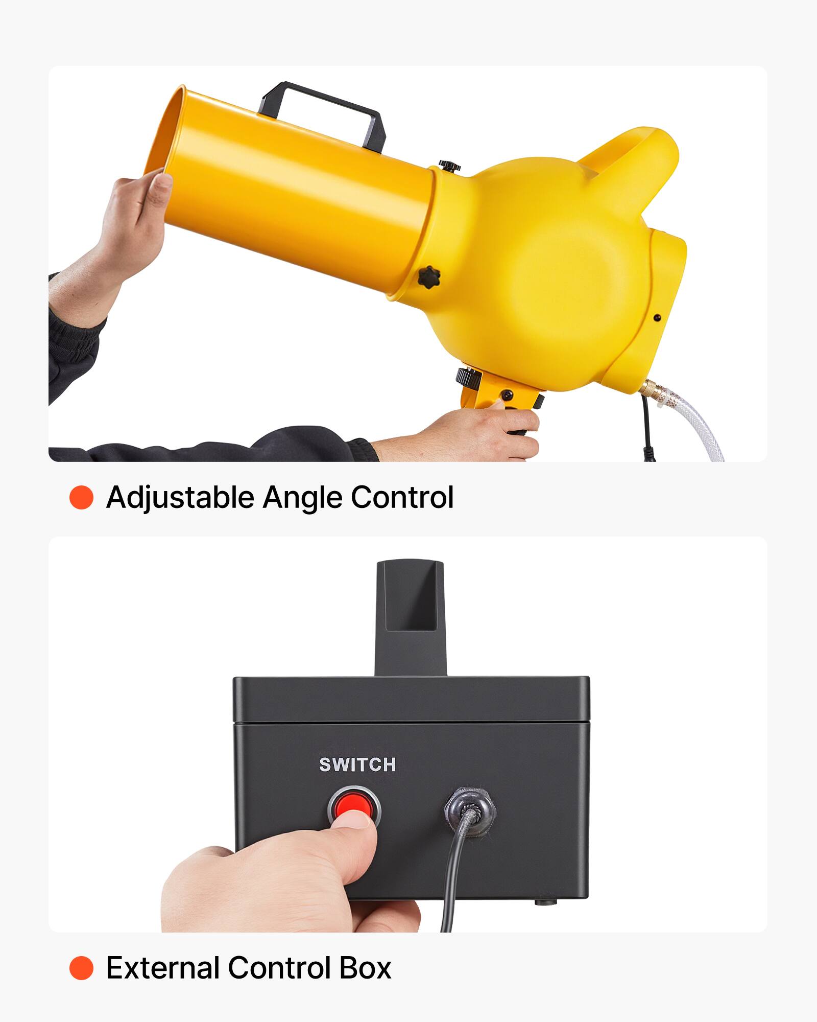 Adjustable Angle Control  
SWITCH  
External Control Box