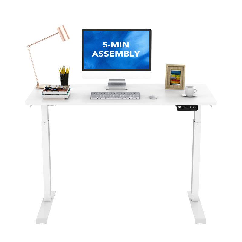 FlexiSpot - 48"W Electric Height Adjustable Standing Desk, with Programmable Controls & Anti-Collision - White