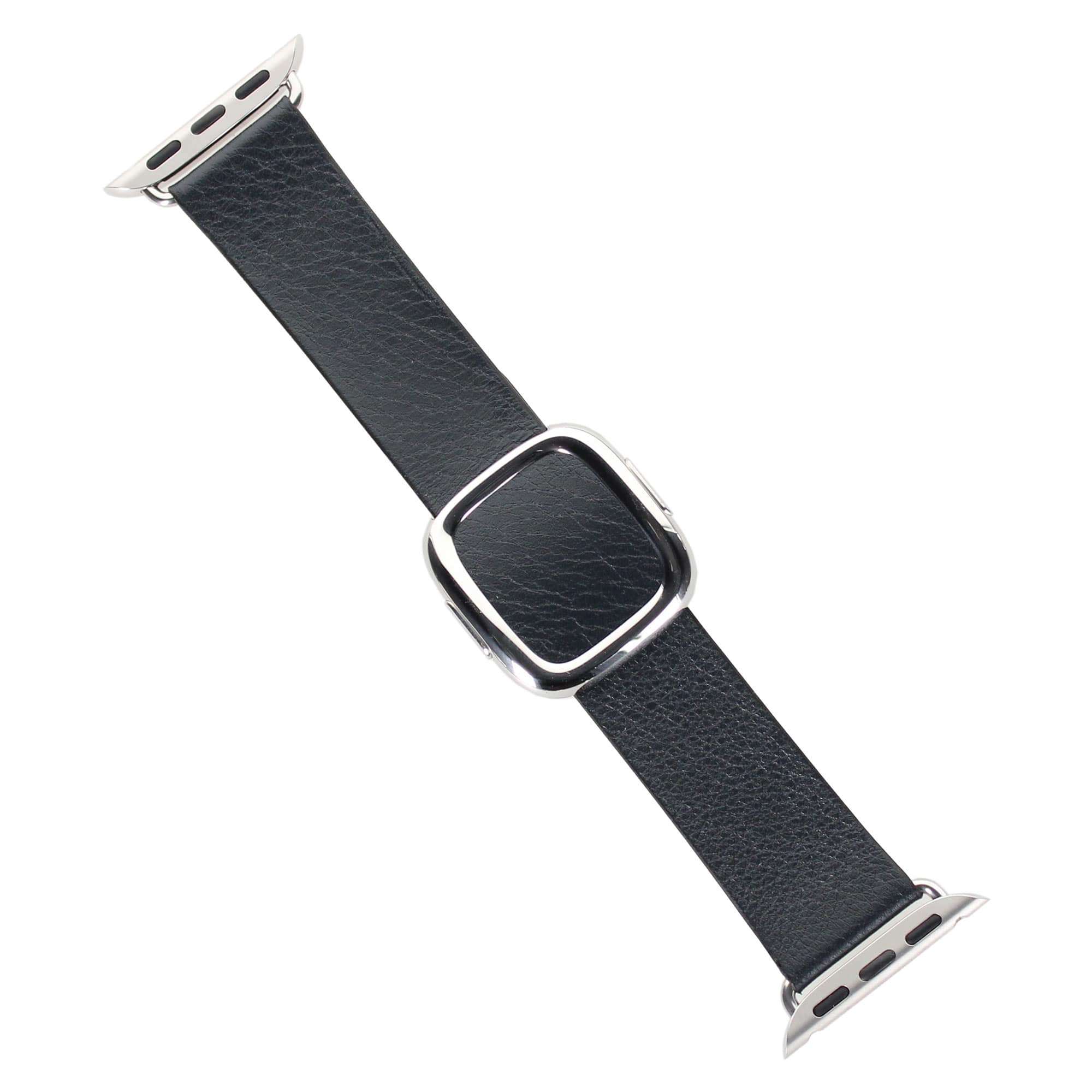 Apple - Watch Band - Modern Buckle (41mm) - Midnight - Medium - Black
