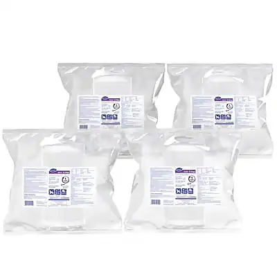 Front. Diversey - Oxivir Tb Disinfecting Wipes Refill, Fresh Citrus Scent, 160 Wipes/Container, 4/Carton - White.