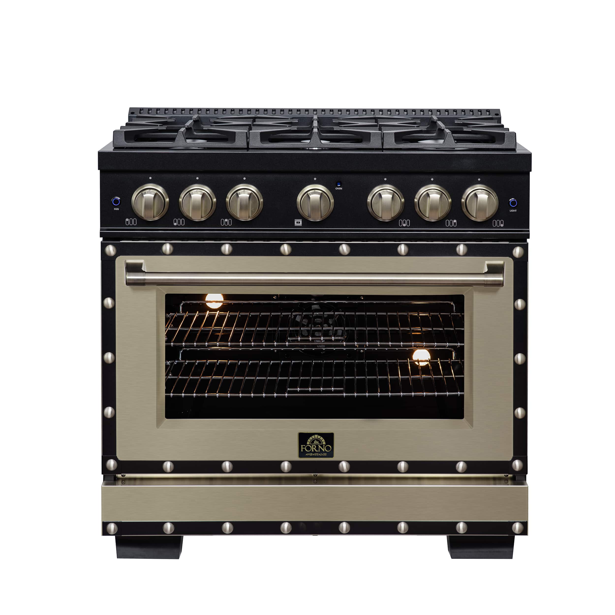 "Forno Appliances - Valente 36"" Dual Fuel Range - Black" price history on PriceWatchPro